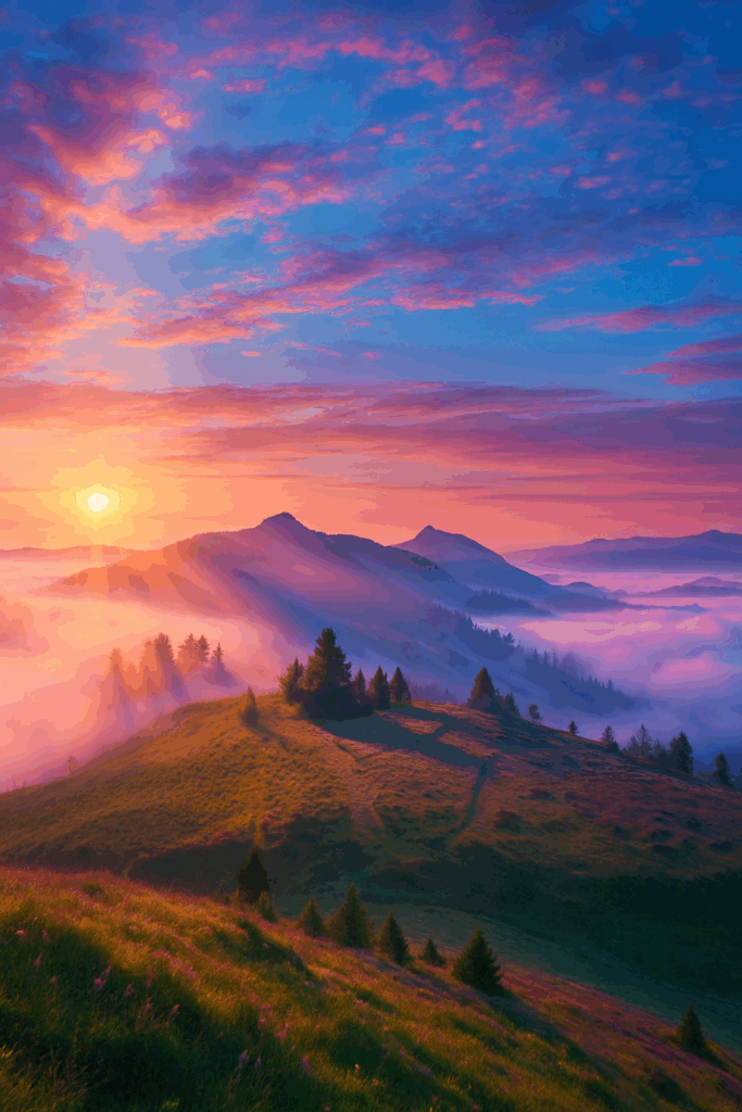 One whisper to the ancient path. A sunrise over mountains with wind, water, and light imagery symbolizing the Creator who ascends, gathers the winds, binds the waters, and establishes the earth in Proverbs 30:4.”